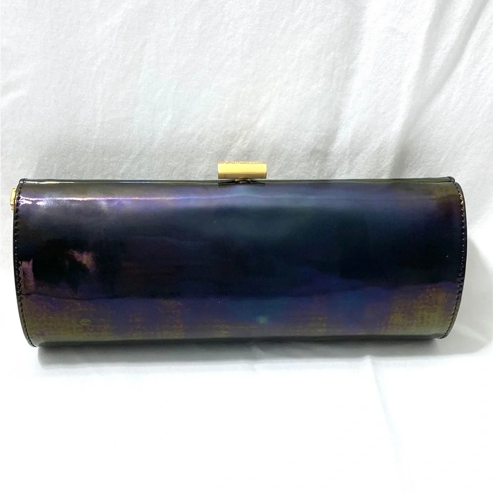 JIMMY CHOO Patent Leather Tube Clutch - Picture 5 of 17